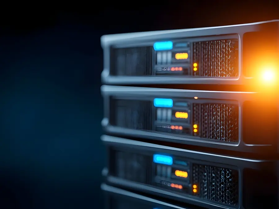 Server rack moderni per hosting e VPS